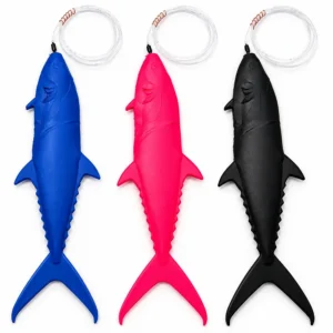 Blue, pink and black Mackerel lures